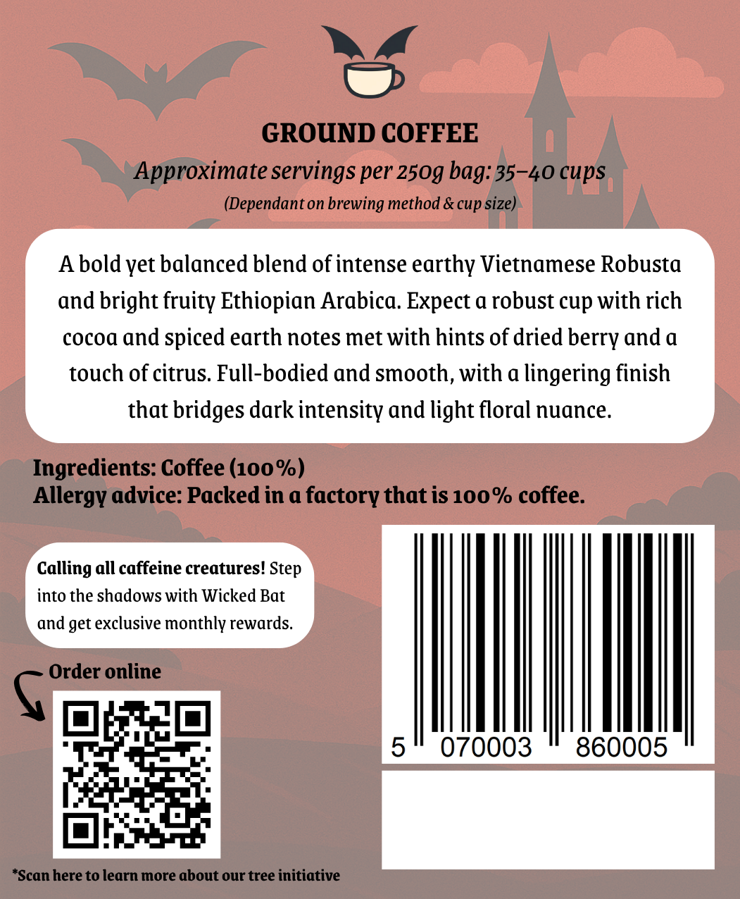 Dracula’s Dark Roast - Ground Coffee