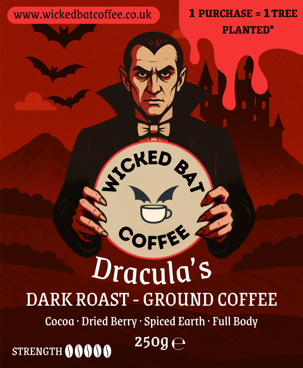 Dracula’s Dark Roast - Ground Coffee