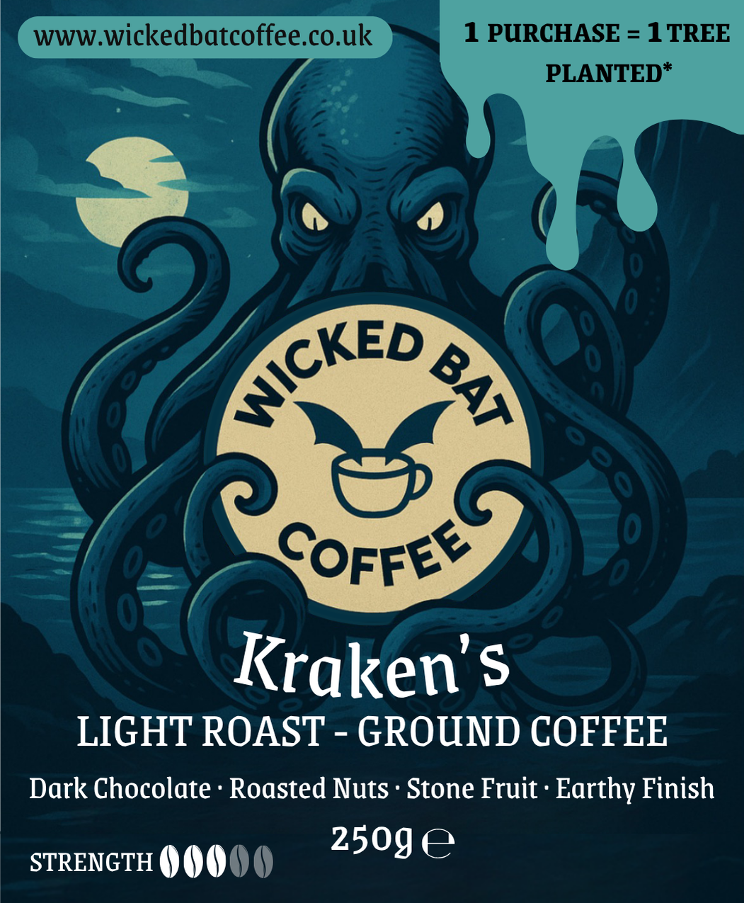 Kraken’s Light Roast - Ground Coffee