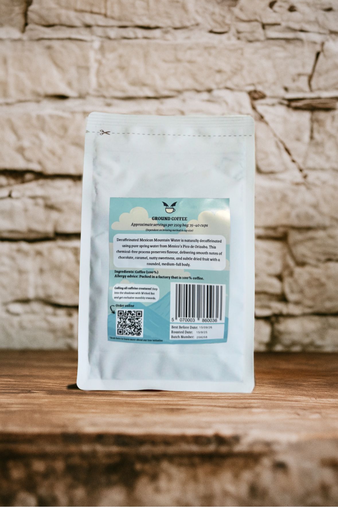 Chupacabra’s Mexican Mountain Water DECAFFEINATED - Ground Coffee