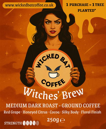 Witches' Brew Medium Dark Roast - Ground Coffee